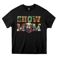 Black show mom camel Heavy Core Tee - BarkalooDesign