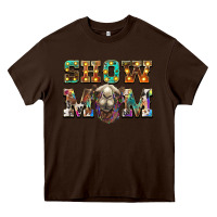 Chocolate Brown show mom camel Heavy Core Tee - BarkalooDesign