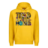 Lemon Tired As a Mother Premium Hoodie - CowhideDigitalArt