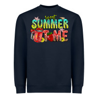 Navy summer time Heavyweight Sweatshirt - CowhideDigitalArt
