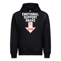Black Mens Crude Humor Inappropriate Emotional Support Snake Halloween Urban Hoodie - trangStudio