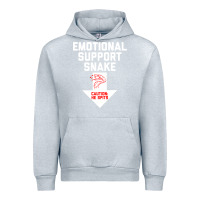 Heather Grey Mens Crude Humor Inappropriate Emotional Support Snake Halloween Urban Hoodie - trangStudio