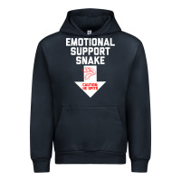 Navy Mens Crude Humor Inappropriate Emotional Support Snake Halloween Urban Hoodie - trangStudio