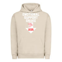Pigment French Oak Mens Crude Humor Inappropriate Emotional Support Snake Halloween Urban Hoodie - trangStudio