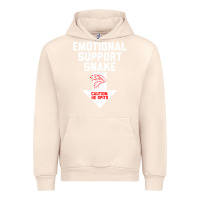 Sandshell Mens Crude Humor Inappropriate Emotional Support Snake Halloween Urban Hoodie - trangStudio