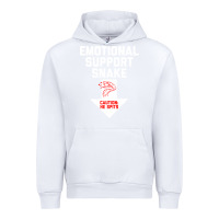 White Mens Crude Humor Inappropriate Emotional Support Snake Halloween Urban Hoodie - trangStudio