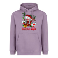 Lavender christmas nurse life gnome Heavyweight Hoodie - BarkalooDesign