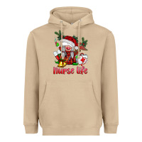 Mushroom christmas nurse life gnome Heavyweight Hoodie - BarkalooDesign