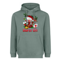 Sage christmas nurse life gnome Heavyweight Hoodie - BarkalooDesign