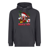 Smoke christmas nurse life gnome Heavyweight Hoodie - BarkalooDesign