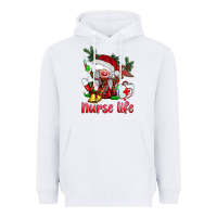 White christmas nurse life gnome Heavyweight Hoodie - BarkalooDesign