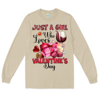 Mushroom just a girl who loves valentine's day Long Sleeve Tee - OliviaCreatesArt