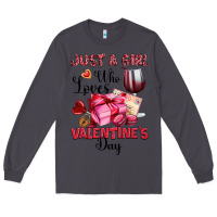 Smoke just a girl who loves valentine's day Long Sleeve Tee - OliviaCreatesArt