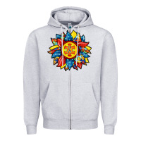 Heather Grey autism sunflower Zipper Hoodie - RacoonDesign