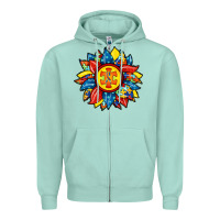 Seafoam autism sunflower Zipper Hoodie - RacoonDesign