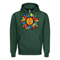 Sports Green autism sunflower Zipper Hoodie - RacoonDesign