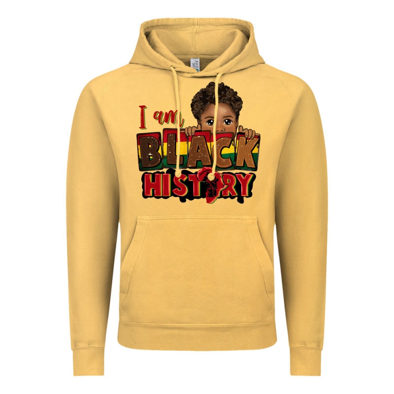 I Am Black History Black Boy Peekaboo Juneteenth Vintage Hoodie by CowGirlArtShop | Teevron