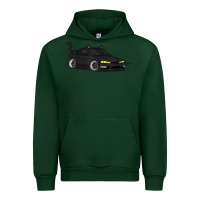 Forest Green spooky halloween jdm s14 silvia 240sx black cat illustrated t shirt Urban Hoodie - trangStudio