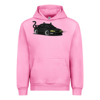 Fuchsia Pink spooky halloween jdm s14 silvia 240sx black cat illustrated t shirt Urban Hoodie - trangStudio