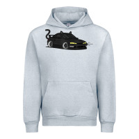 Heather Grey spooky halloween jdm s14 silvia 240sx black cat illustrated t shirt Urban Hoodie - trangStudio