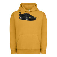 Pigment Peanut Butter spooky halloween jdm s14 silvia 240sx black cat illustrated t shirt Urban Hoodie - trangStudio