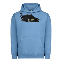 Pigment Pebble Blue spooky halloween jdm s14 silvia 240sx black cat illustrated t shirt Urban Hoodie - trangStudio