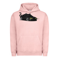 Pigment Salmon spooky halloween jdm s14 silvia 240sx black cat illustrated t shirt Urban Hoodie - trangStudio