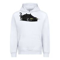 White spooky halloween jdm s14 silvia 240sx black cat illustrated t shirt Urban Hoodie - trangStudio