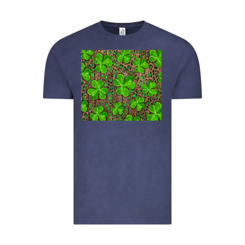 Saint Patricks Day Shamrock And Leopard Vintage Tee by RanaPortraitStore | Teevron
