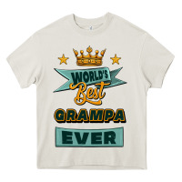 Cream world's best grampa ever Heavy Core Tee - Jasminsmagicworld