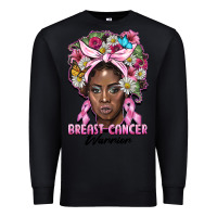 Black breast cancer warrior black woman Premium Sweatshirt - BarkalooDesign