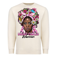 Sandshell breast cancer warrior black woman Premium Sweatshirt - BarkalooDesign