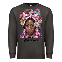 Smoke breast cancer warrior black woman Premium Sweatshirt - BarkalooDesign