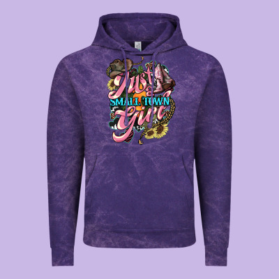 Just A Small Town Girl Vintage Hoodie Designed By Howdyjamesfarm