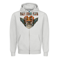 Dove Grey bad moms club Zipper Hoodie - RacoonDesign