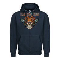 Navy bad moms club Zipper Hoodie - RacoonDesign