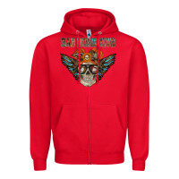 Red bad moms club Zipper Hoodie - RacoonDesign