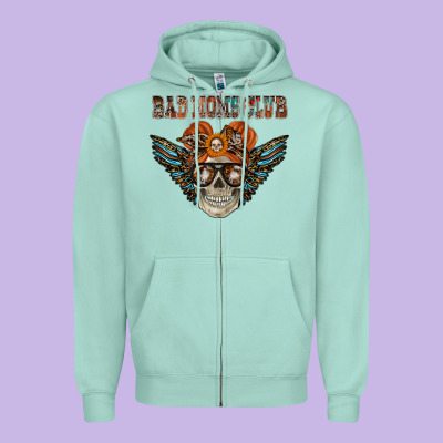 Bad Moms Club Zipper Hoodie Designed By Racoondesign