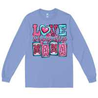 Colony Blue love is being called mama Long Sleeve Tee - OliviaCreatesArt