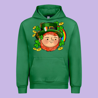 St Patricks Elf Urban Hoodie Designed By Adodesignshop