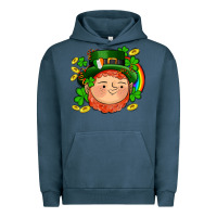 Pigment Midnight Navy st patricks elf Urban Hoodie - AdoDesignShop
