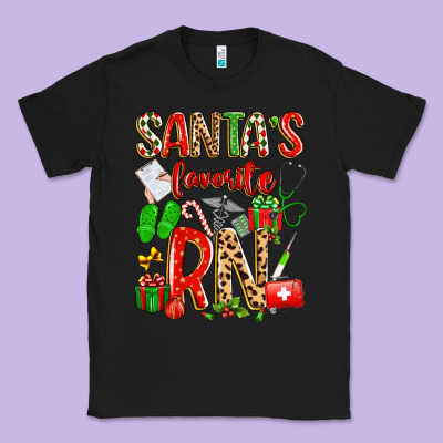Santa's Favorite Rn Classic Tee Designed By Texasbilliewilder