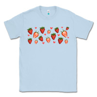 Dusty Blue strawberry Classic Tee - Jasminsmagicworld