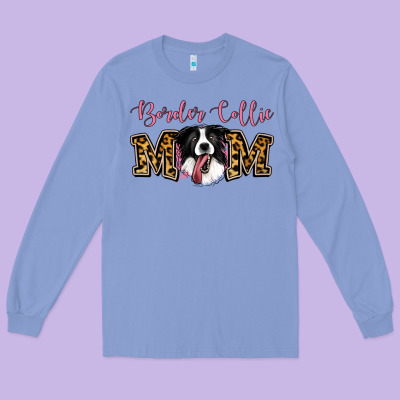 Border Collie Mom Long Sleeve Tee Designed By Jasminsmagicworld