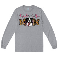 Heather Grey Border Collie Mom Long Sleeve Tee - Jasminsmagicworld