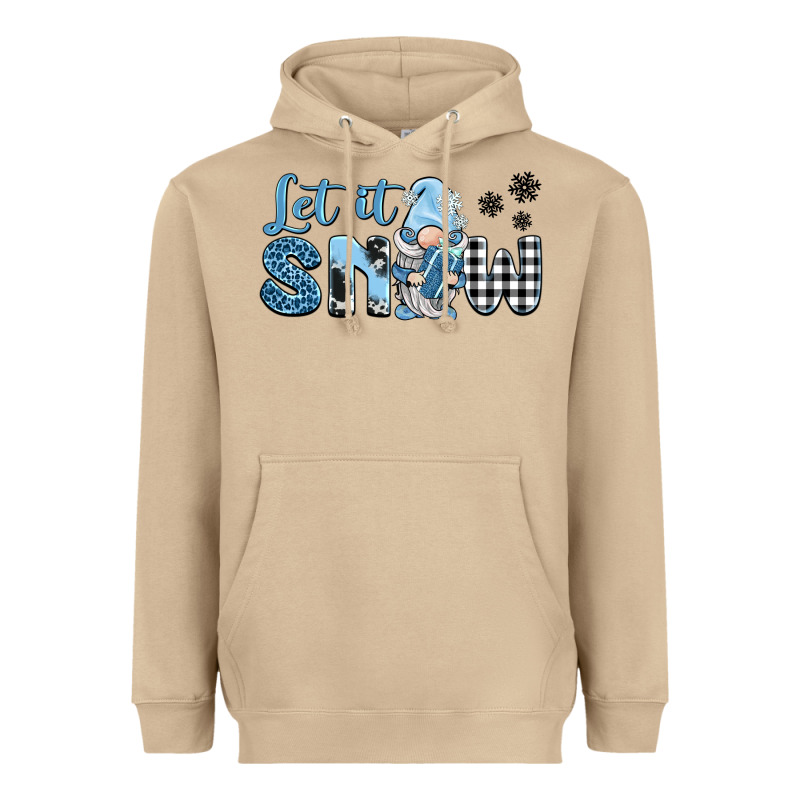Let It Snow Gnome Heavyweight Hoodie by BarkalooDesign | Teevron