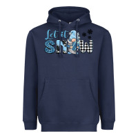 Navy let it snow gnome Heavyweight Hoodie - BarkalooDesign