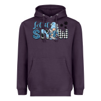 Plum let it snow gnome Heavyweight Hoodie - BarkalooDesign