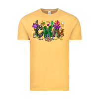Vintage Mustard cma mardi gras cowgirl Vintage Tee - CowGirlArtShop
