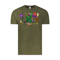 Vintage Olive cma mardi gras cowgirl Vintage Tee - CowGirlArtShop